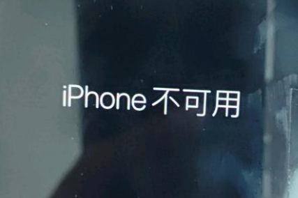 兴安苹果服务网点分享锁屏界面显示“iPhone 不可用”如何解决 