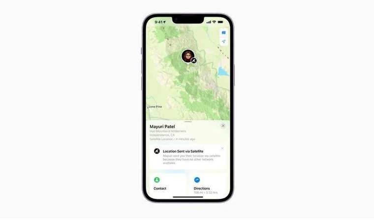 兴安苹果14维修分享iPhone14系列中 FindMy功能通过卫星分享位置方法教程 