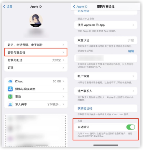 兴安苹果手机维修分享iOS 16 自动验证功能开启方法 
