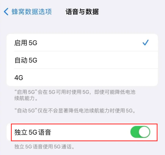 兴安苹果14维修分享iPhone 14 Pro如何开启VoNR 