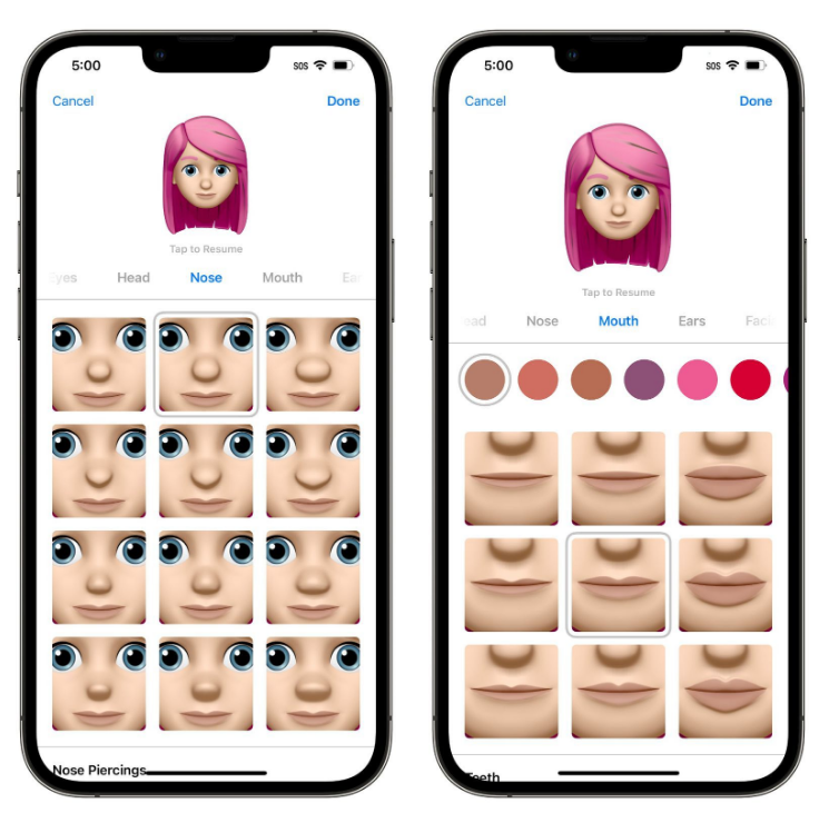 兴安苹果手机维修分享​iOS 16中的拟我表情有了哪些变化和升级 